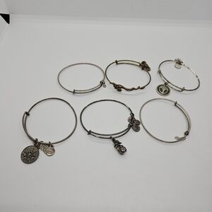 Alex and Ani bracelet lot 6 bangles fair condition
